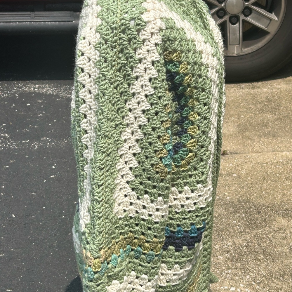 Green&Blue Women’s Cardigan&Infinity Scarf - Picture 3 of 7